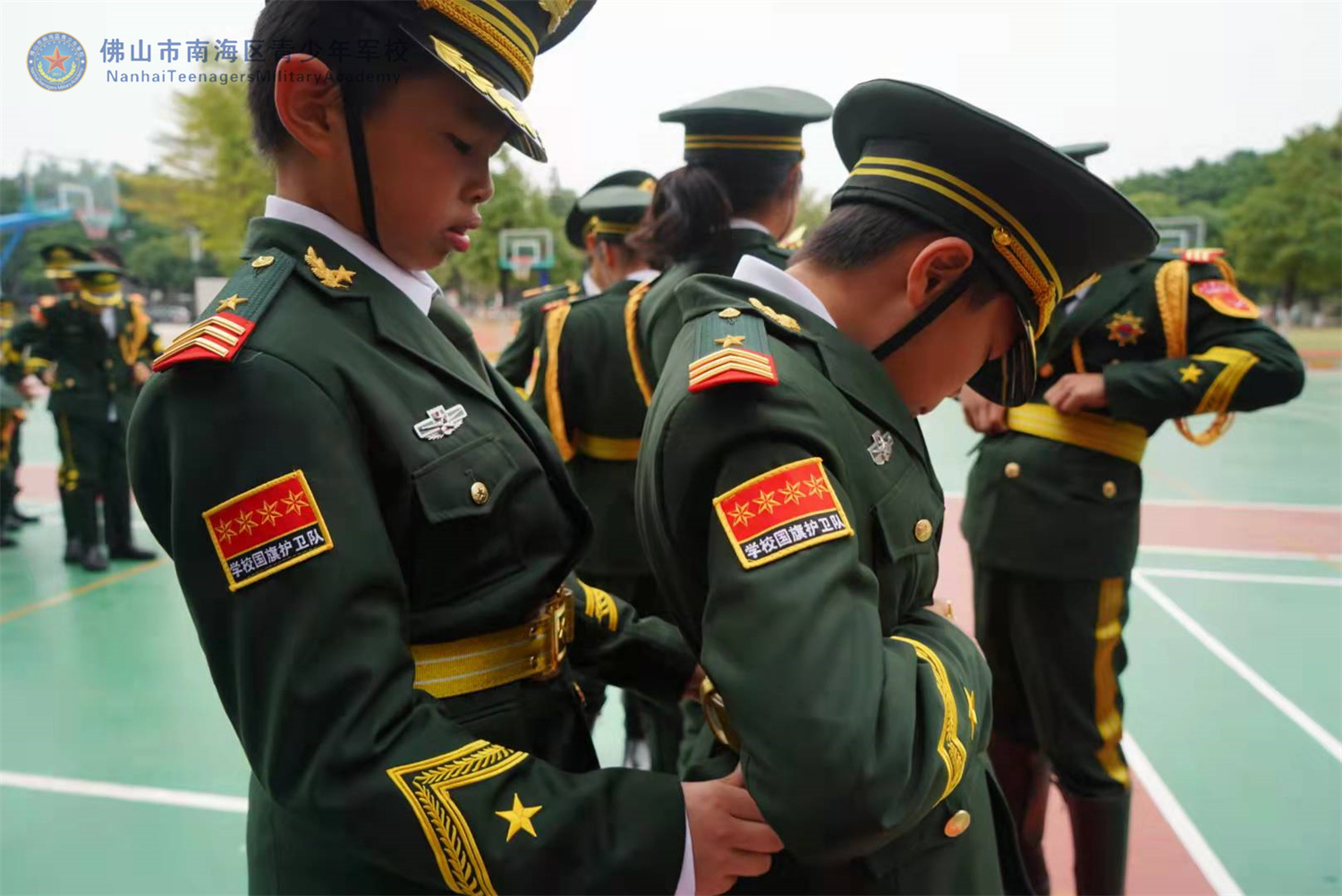 南海青少年军校|顺德华侨小学国旗护卫队训练(第六天),佛山市南海区